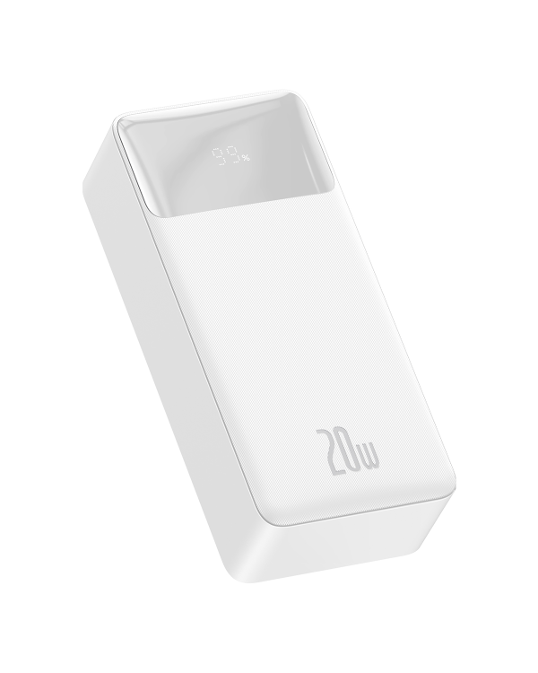 Powerbank Baseus Bipow 30000mAh, 20W (white)