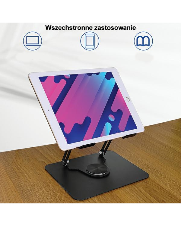 Вращающееся настольное крепление AWEI X46 для ноутбука до 16" black|black