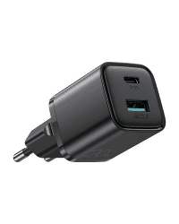 Joyroom wall charger USB / USB Typ C 20W 3A Quick Charge 3.0 Power Delivery SCP AFC black (L-QP207)