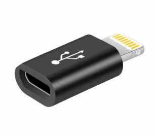 Fusion (MD820ZM/A) Универсальный Адаптер Micro USB на Lightning Черный