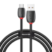 Обложка книги «Baseus Purple Ring HW Quick Charging USB Cable For Type-C 40W 1m Black»