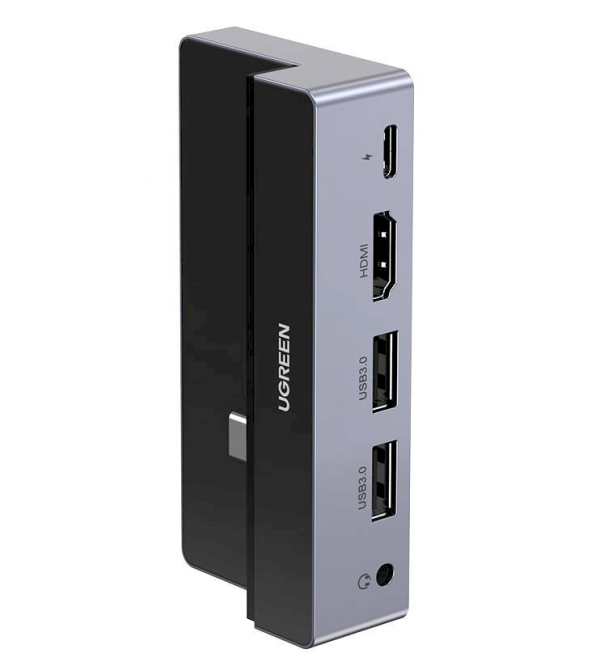 5in1 UGREEN CM317 Hub USB-C to HDMI 4K@60Hz, 2x USB 3.0, USB-C PD 3.0 (grey)