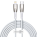 USB-C cable for Lightning Baseus Glimmer Series, 20W, 2m (White)