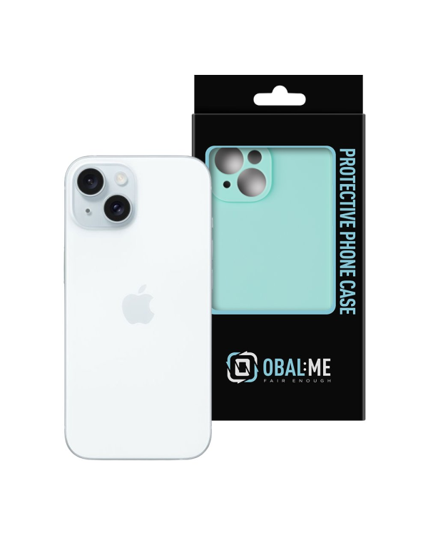 Матовый TPU чехол OBAL:ME для Apple iPhone 15 бирюзовый