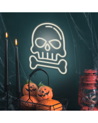 Неон PLEXI LED SKULL WITH BONE белый FPNE18 Forever Light