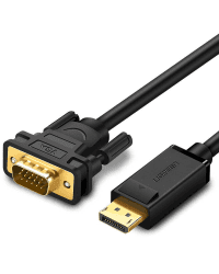 DisplayPort to VGA UGREEN DP105 cable, FullHD, unidirectional, 1.5m (black)