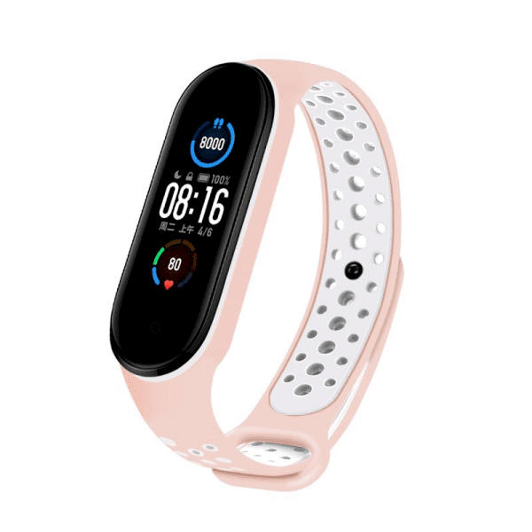 Fusion dots ремешок для часов Xiaomi Mi Band 5 / Mi Band 6 розовый