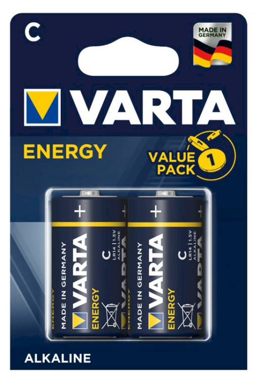 Varta 4114/C2 Alkaline LR14 1.5V батарейки (2шт.) (EU Blister)