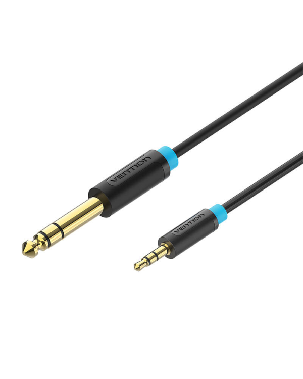 Vention BABBJ 3.5mm TRS Male to 6.35mm Male Audio Cable 5m Black