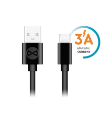 Forever cable USB - USB-C 1,0 m 3A black