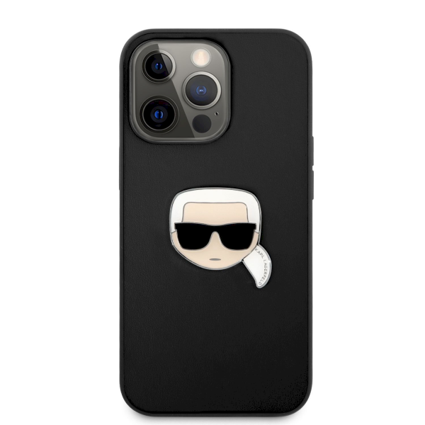 Обложка книги «KLHCP13LPKMK Karl Lagerfeld PU Leather Karl Head Case for iPhone 13 Pro Black»