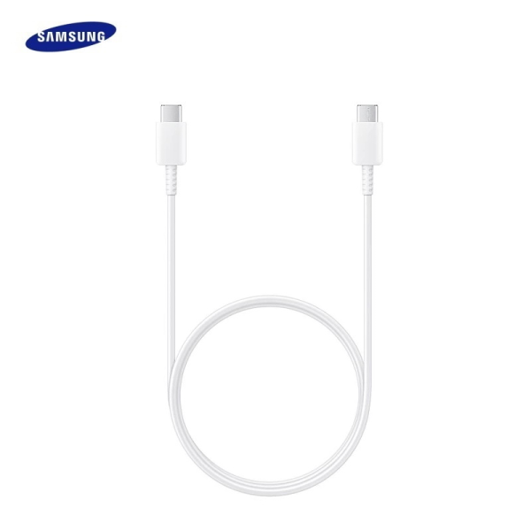 Samsung EP-DA705BWE Universāls Type-C uz Type-C Uzlādes & Datu Kabelis Balts 1m (OEM)