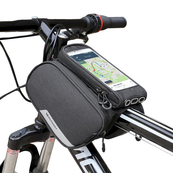 Обложка книги «Wozinsky Bike Front Storage Bag Bicycle Frame Phone Case 6,5 inch max 1,5L black (WBB7BK)»