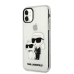 Karl Lagerfeld IML Glitter Karl and Choupette NFT Case for iPhone 11 Transparent