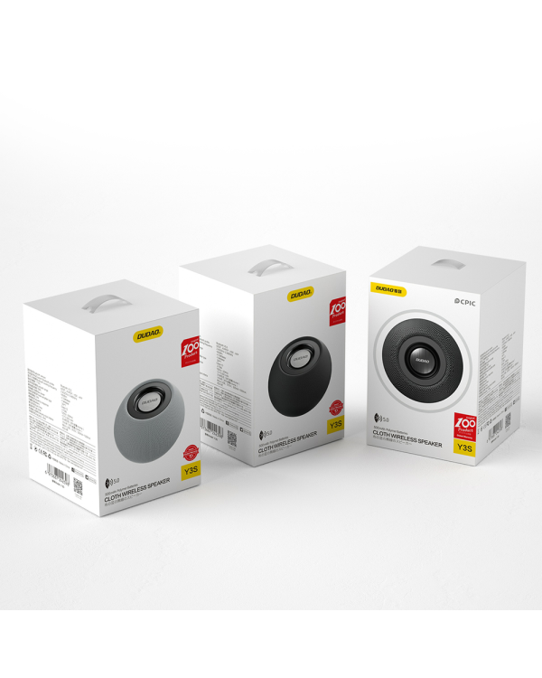 Dudao wireless Bluetooth 5.0 speaker 3W 500mAh gray (Y3s-gray)