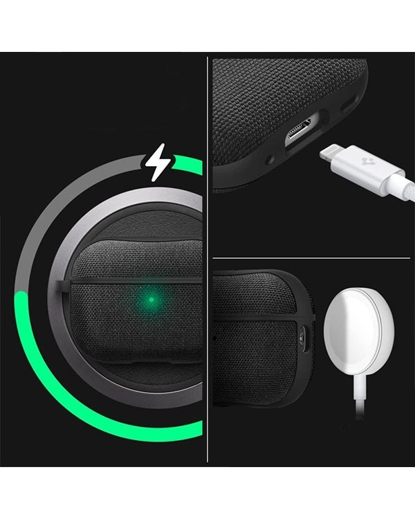 Дополнительное изображение книги «Spigen Urban Fit AirPods Pro 1|2 czarny|black ACS05483»