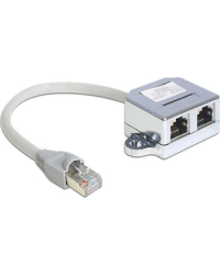 Delock RJ45 Port Doubler 1 x RJ45 plug > 2 x RJ45 jacks