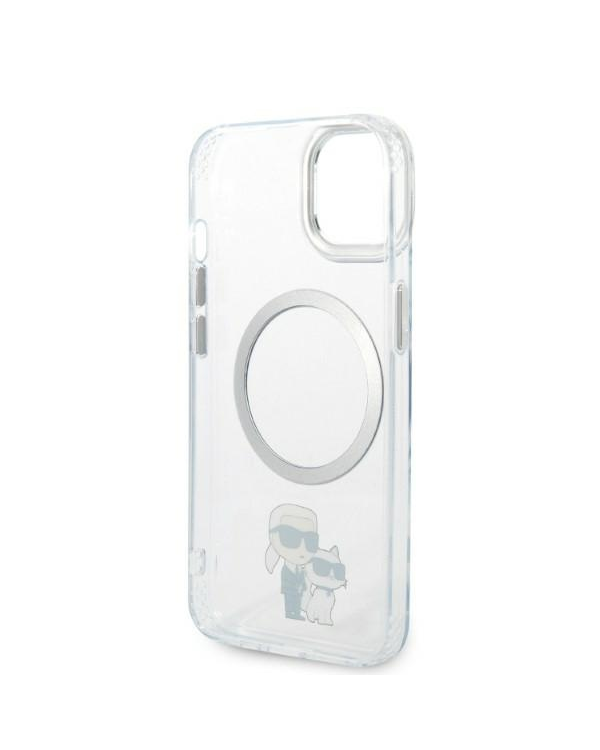 Karl Lagerfeld MagSafe Compatible Case IML Karl and Choupette NFT for iPhone 14 Transparent