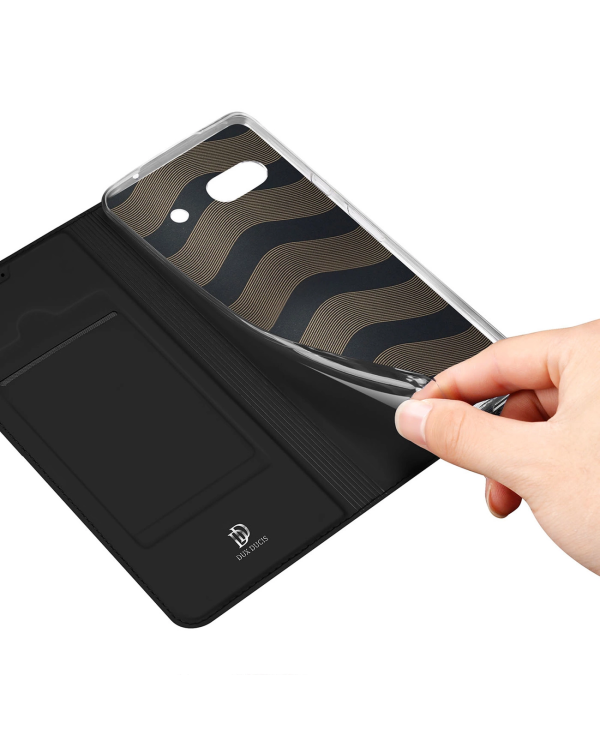 Dux Ducis Skin Pro Case for Google Pixel 7a Flip Card Wallet Stand Black