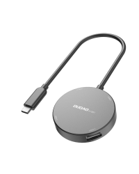 Dudao 4in1 USB Type C - 1x USB 3.2 Gen 1 / 3x USB 2.0 HUB adapter splitter + cable black (A15BT)