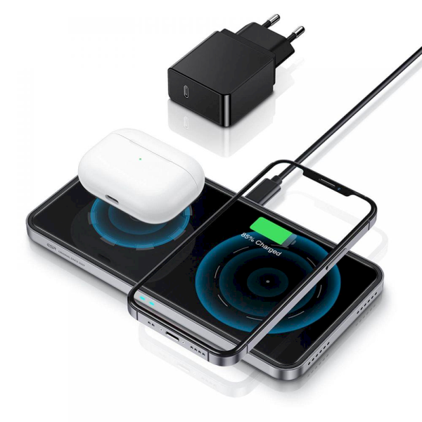 Обложка книги «ESR HALOLOCK 2IN1 MAGNETIC MAGSAFE WIRELESS CHARGER BLACK»