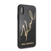 Обложка книги «KLHCPXDLKSBK Karl Lagerfeld Tempered Glass Signature Case for iPhone X/XS Black»