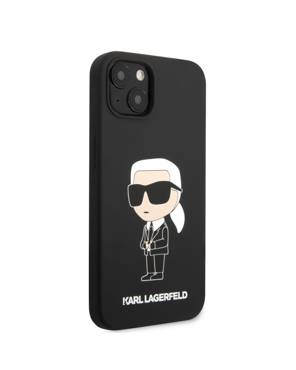 Karl Lagerfeld Liquid Silicone Ikonik NFT Case for iPhone 13 Black