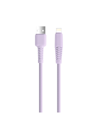 Кабель Setty USB - Lightning |1,5 м| 2,1A| KSA-L-1.529 фиолетовый