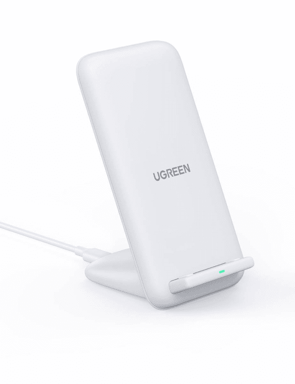 Ładowarka bezprzewodowa UGREEN CD221, 15W (biała)