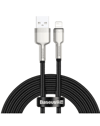 USB cable for Lightning Baseus Cafule, 2.4A, 2m (black)