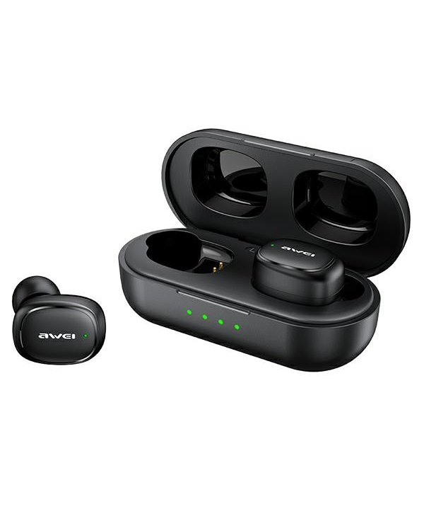 Дополнительное изображение книги «AWEI słuchawki Bluetooth 5.1 T13 Pro TWS + stacja dokująca czarny|black»
