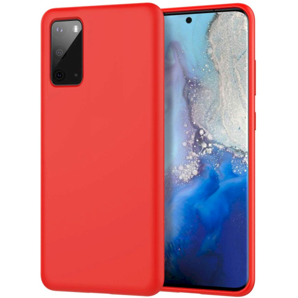 Fusion Elegance Fibre Прочный Силиконовый чехол для Samsung A715 Galaxy A71 Красный