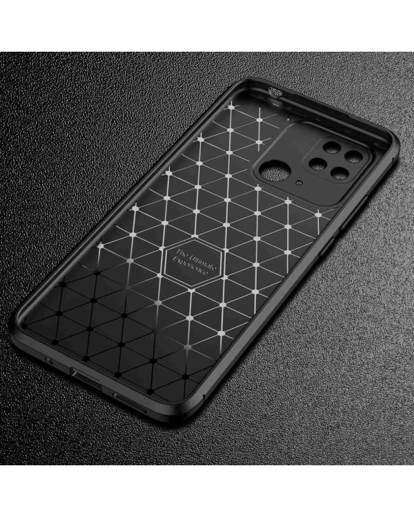 Fusion carbon fiber силиконовый чехол для Xiaomi Redmi 10C черный