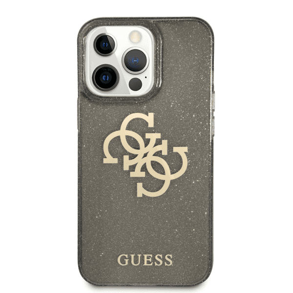 Обложка книги «GUHCP13LPCUGL4GBK Guess TPU Big 4G Full Glitter Case for iPhone 13 Pro Black»
