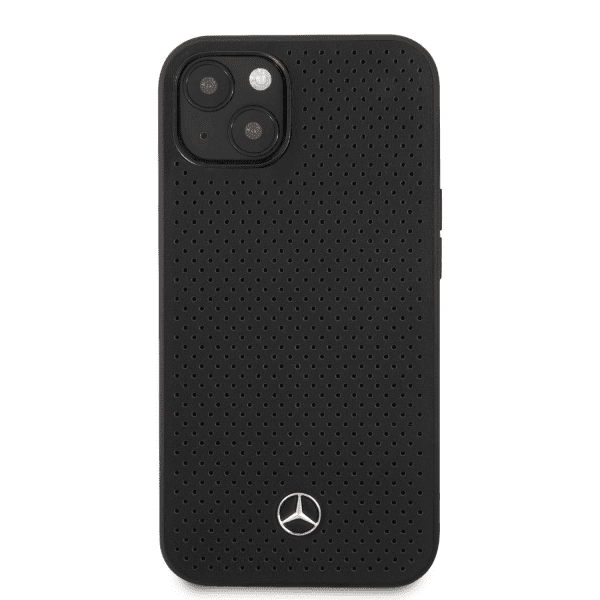 Обложка книги «MEHCP13SDELBK Mercedes Genuine Leather Hard Case for iPhone 13 Mini Black»