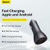 Baseus Golden Contactor Pro car charger, 2x USB-C, 1x USB, 65W (gray)