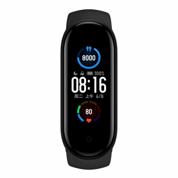 Xiaomi Mi Band 5  Умный Браслет AMOLED / 5 ATM / Bluetooth 5.0 Черный