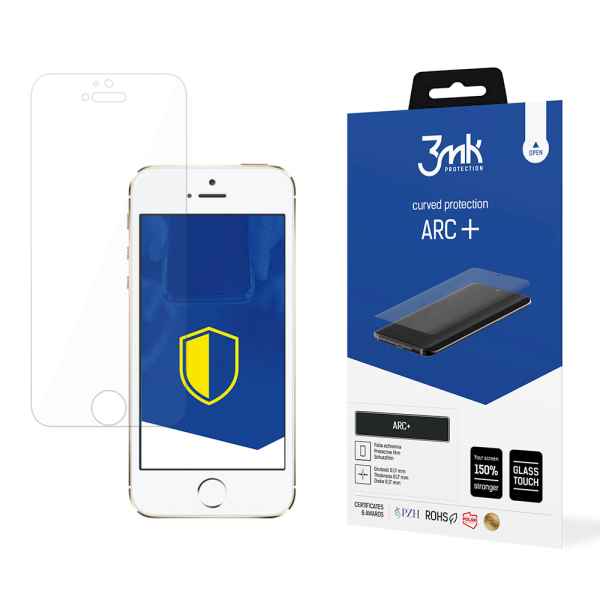 Обложка книги «Apple iPhone 5/5S/SE - 3mk ARC+ screen protector»