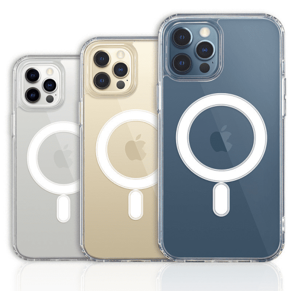 Fusion MagSafe силиконовый чехол для Apple iPhone 14 Pro прозрачный