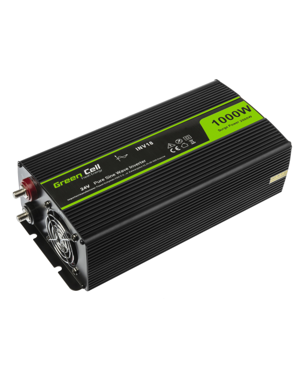 Green Cell Power Inverter 24V to 230V 1000W|2000W Pure sine wave