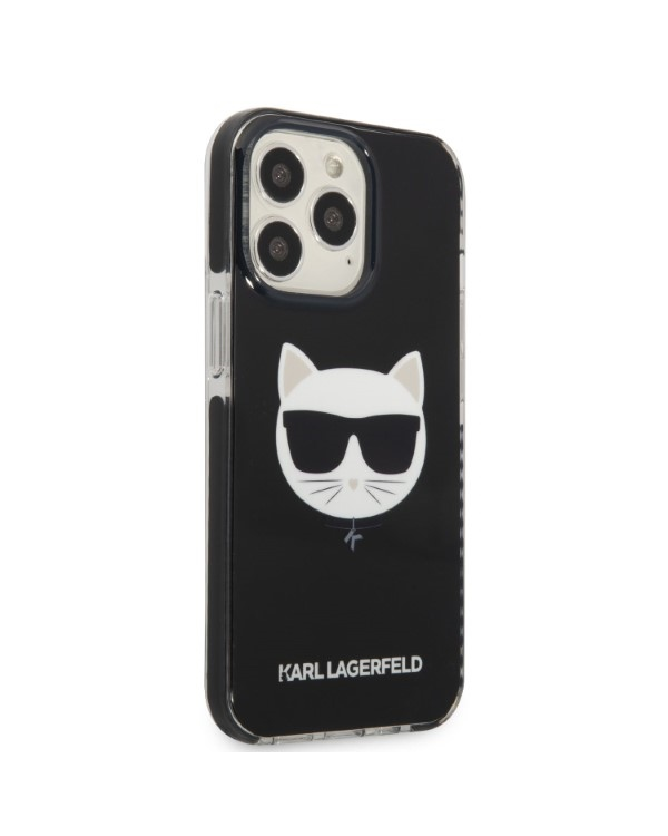 Karl Lagerfeld TPE Choupette Head Case for iPhone 13 Pro Black