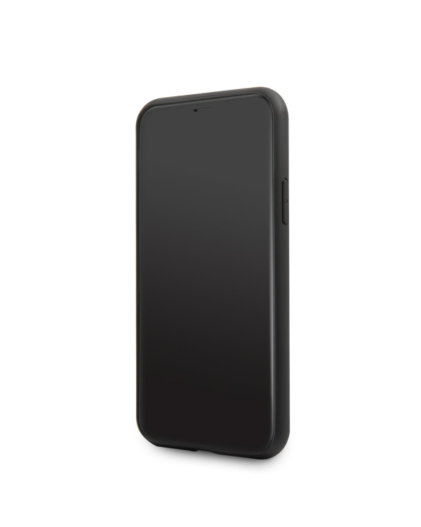 Karl Lagerfeld Saffiano Monogram Card Slot Case for iPhone 11 Black