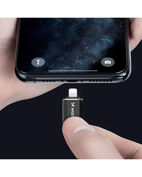 Wozinsky WALC-01 Переходник с Lightning на USB-C - черный