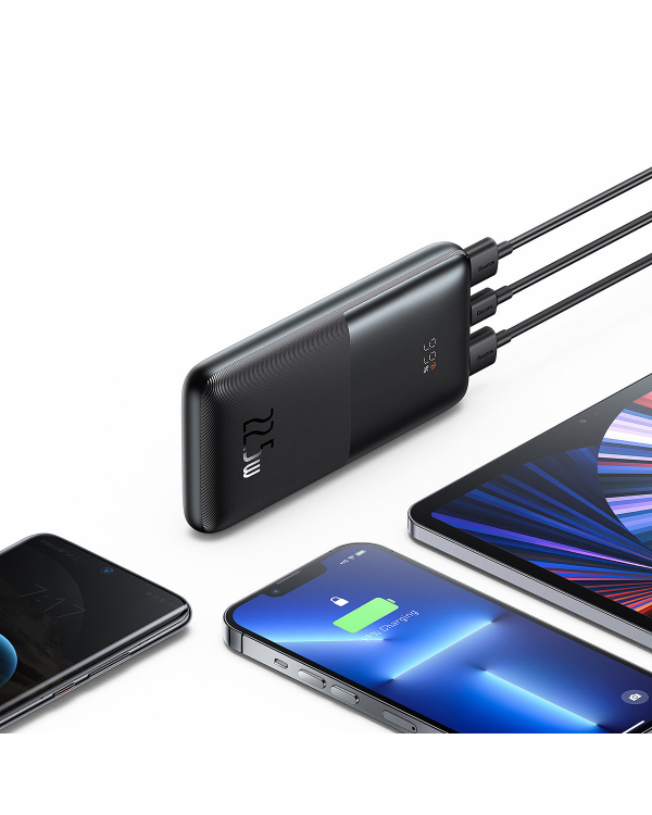 Baseus Bipow Pro powerbank 10000mAh 22.5W + USB 3A cable 0.3m black (PPBD040001)