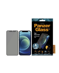 PanzerGlass E2E Super+ Microfracture antibacterial tempered glass for iPhone 12 mini - with black frame