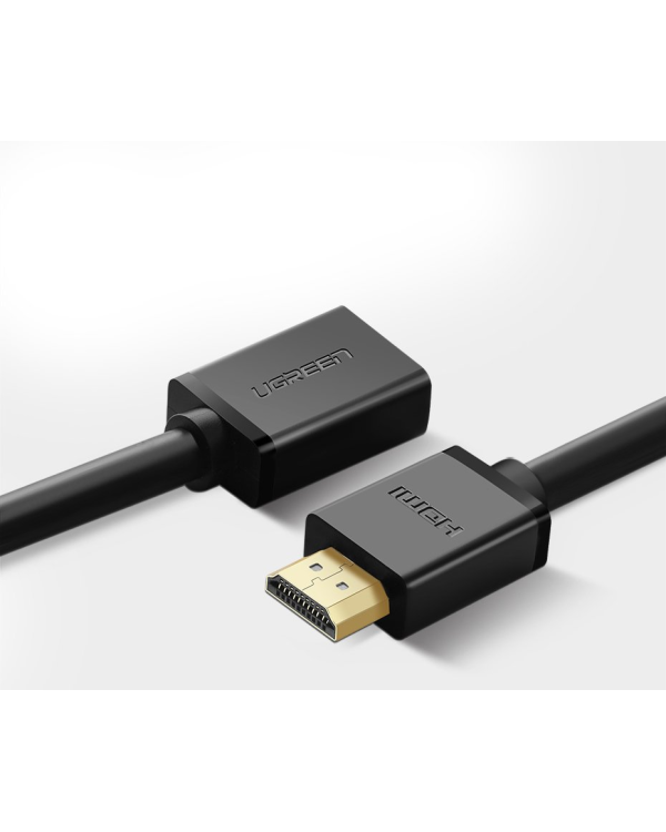 HDMI male to HDMI female cable UGREEN HD107, FullHD, 3D, 2m (black)