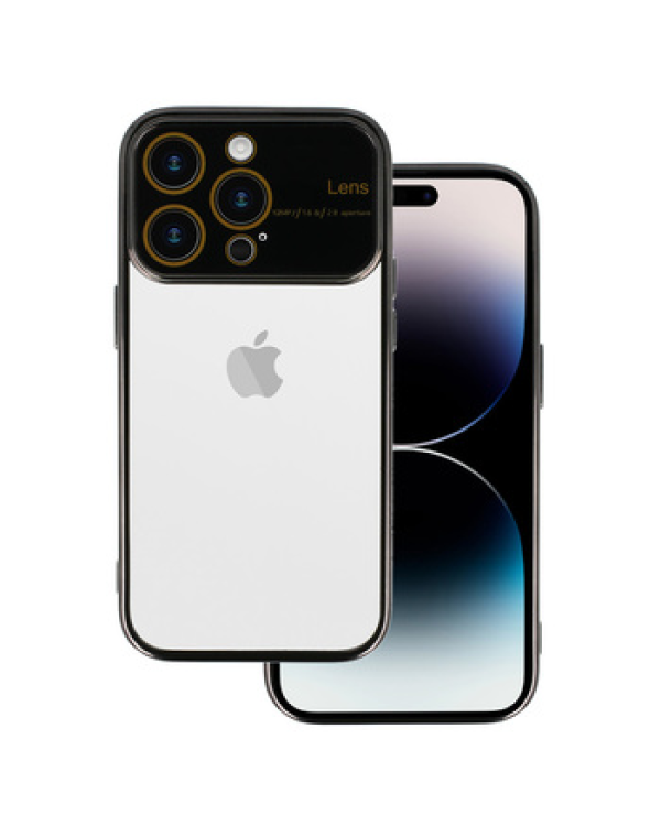 Fusion Electro Lens Back Case Силиконовый чехол для Samsung A245 Galaxy A24 4G Черный