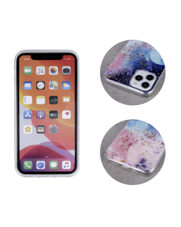 Силиконовый чехол Fusion Gold Glam Galactic для Iphone 13 Pro