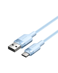 Кабель USB 2.0 A - USB-C 3A Vention CTNLF 1M (синий)
