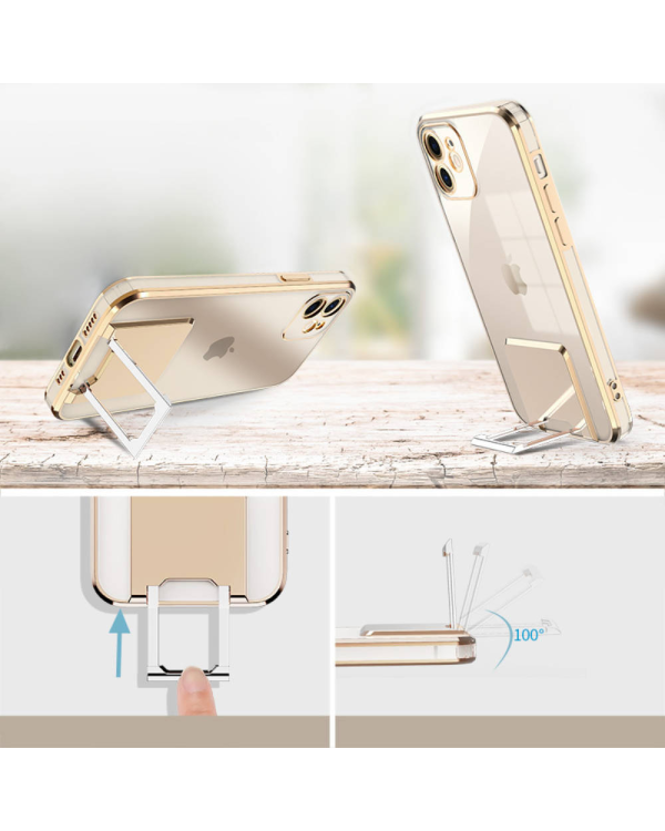 Fusion KIckStand силиконовый чехол для Samsung A525 / A526 Galaxy A52 / A52 5G черный